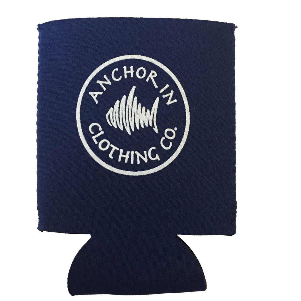 Navy Anchor In Logo Koozie - Anchor In Clothing