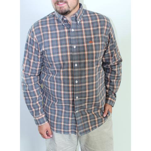 Black and Orange Plaid Sport Shirt - Anchor In Clothing