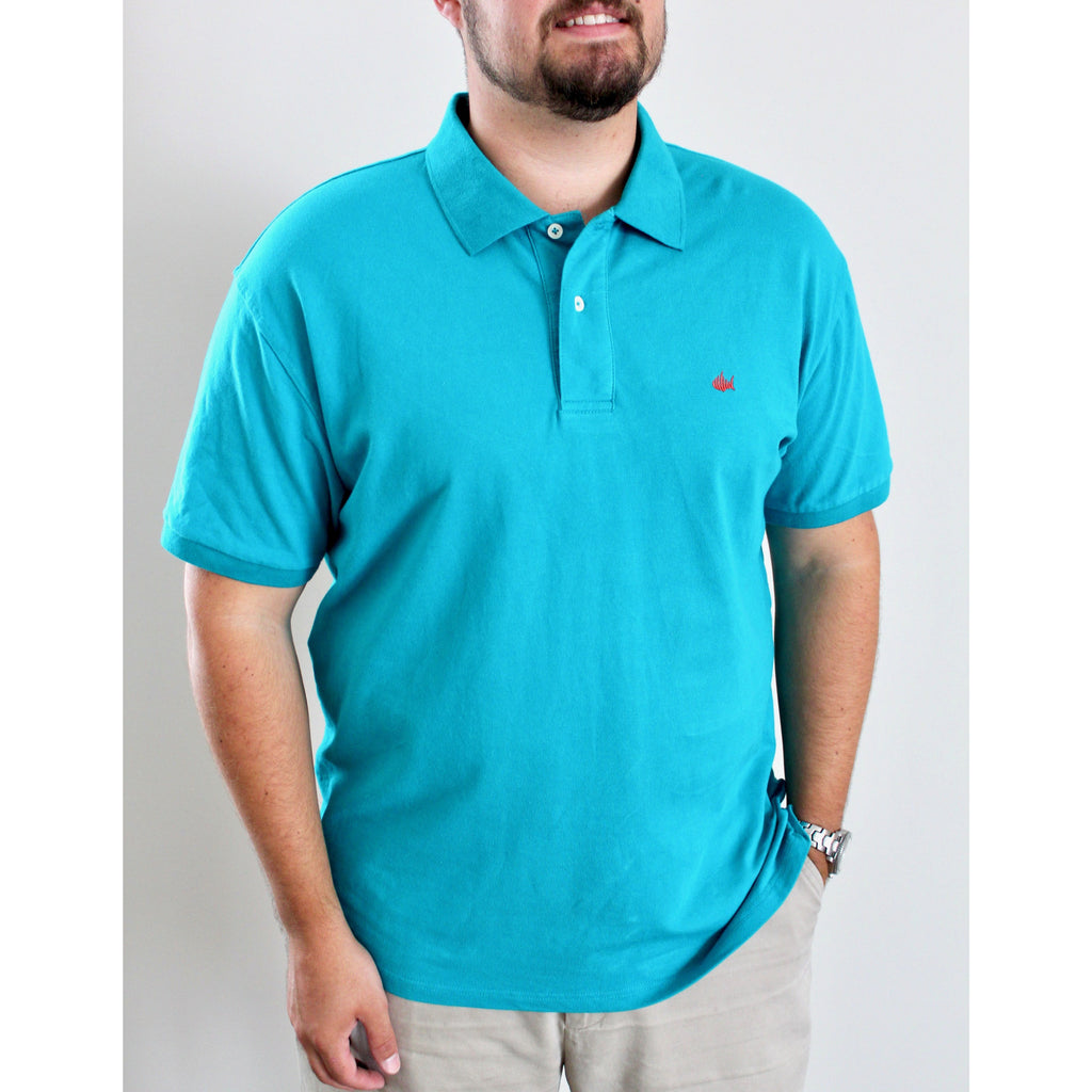 Aqua Blue Polo - Anchor In Clothing