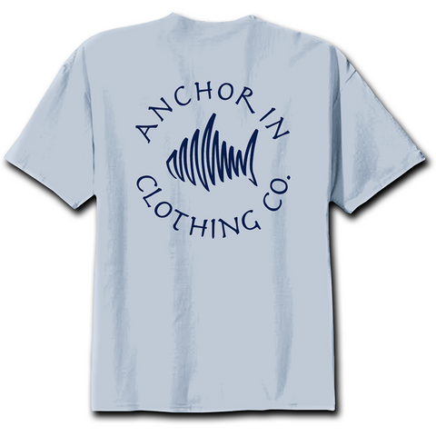 Anchor In Clothing Circle Logo Ice Blue - Anchor In Clothing