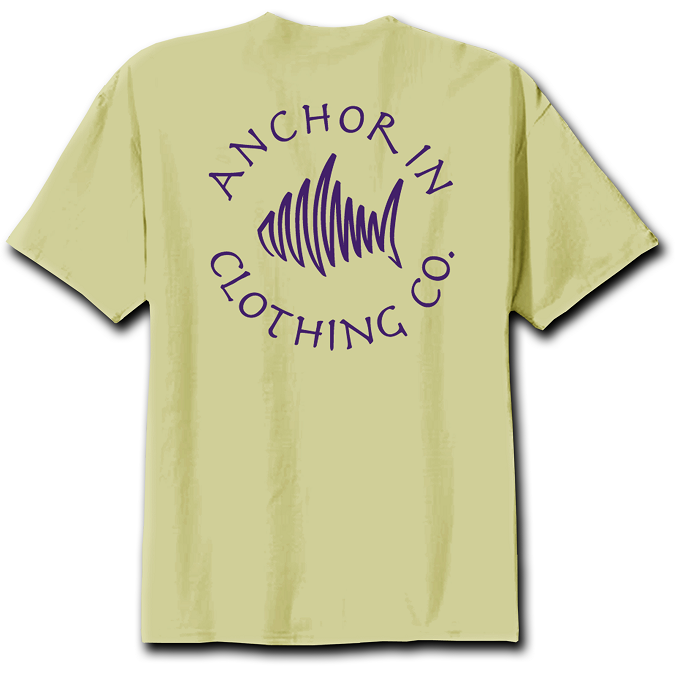 Anchor In Clothing Circle Logo Lemon - Anchor In Clothing