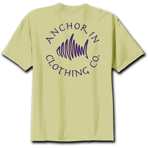 Anchor In Clothing Circle Logo Lemon - Anchor In Clothing