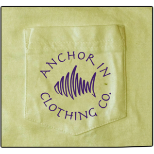 Anchor In Clothing Circle Logo Lemon - Anchor In Clothing