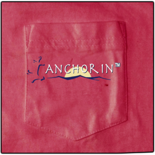 Anchor In Original Logo Tee Cranberry - Anchor In Clothing