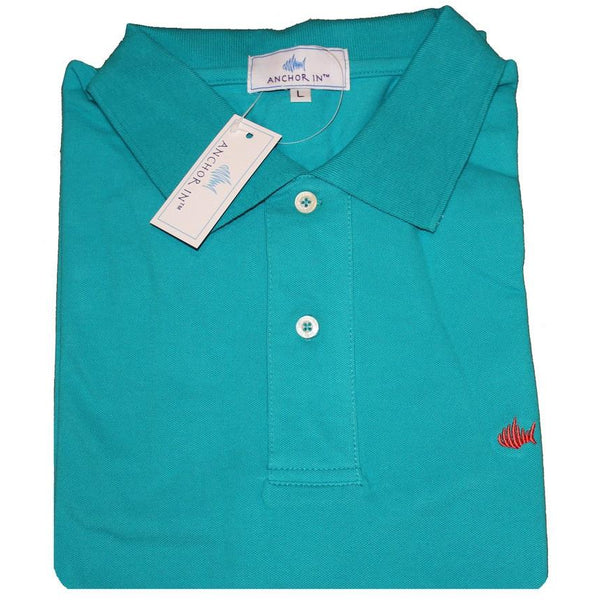 Aqua Blue Polo - Anchor In Clothing