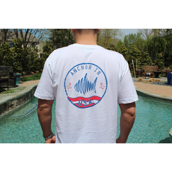 USA Design White - Anchor In Clothing