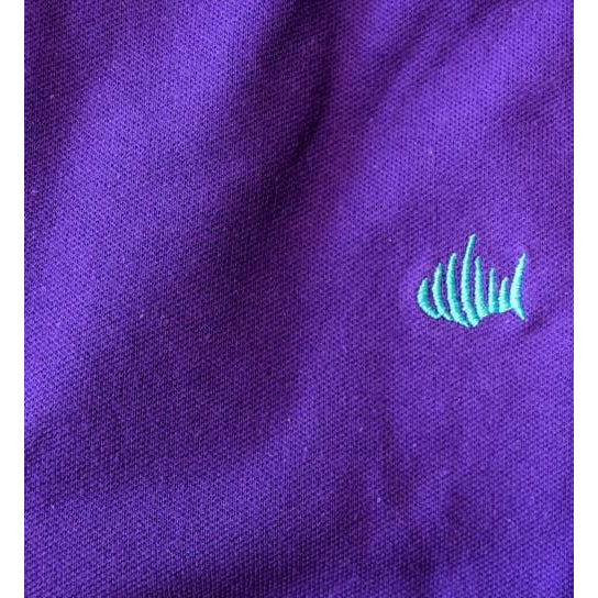 Two Tone Collar Deep Purple Polo - Anchor In Clothing