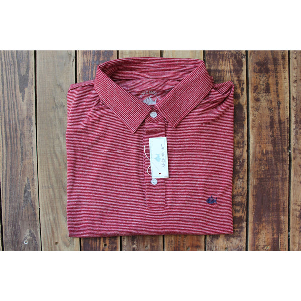 Country Barn Red Performance Inlet Polo - Anchor In Clothing
