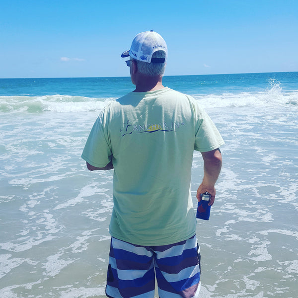 Anchor In Original Logo Tee Lime - Anchor In Clothing