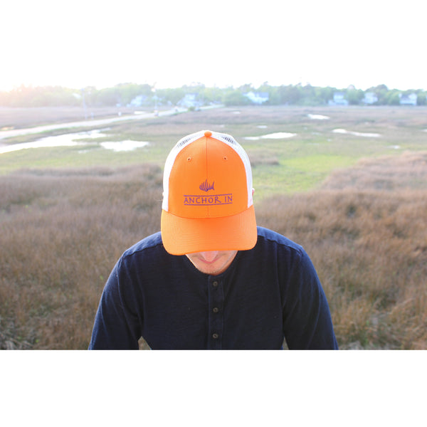 Orange & Purple Tailgate Trucker - Anchor In Clothing