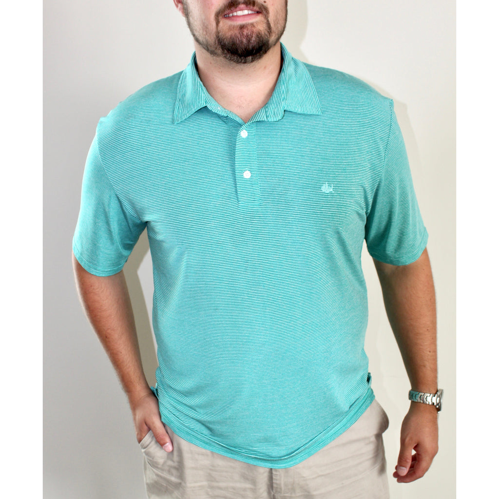 Emerald Green Performance Inlet Polo - Anchor In Clothing