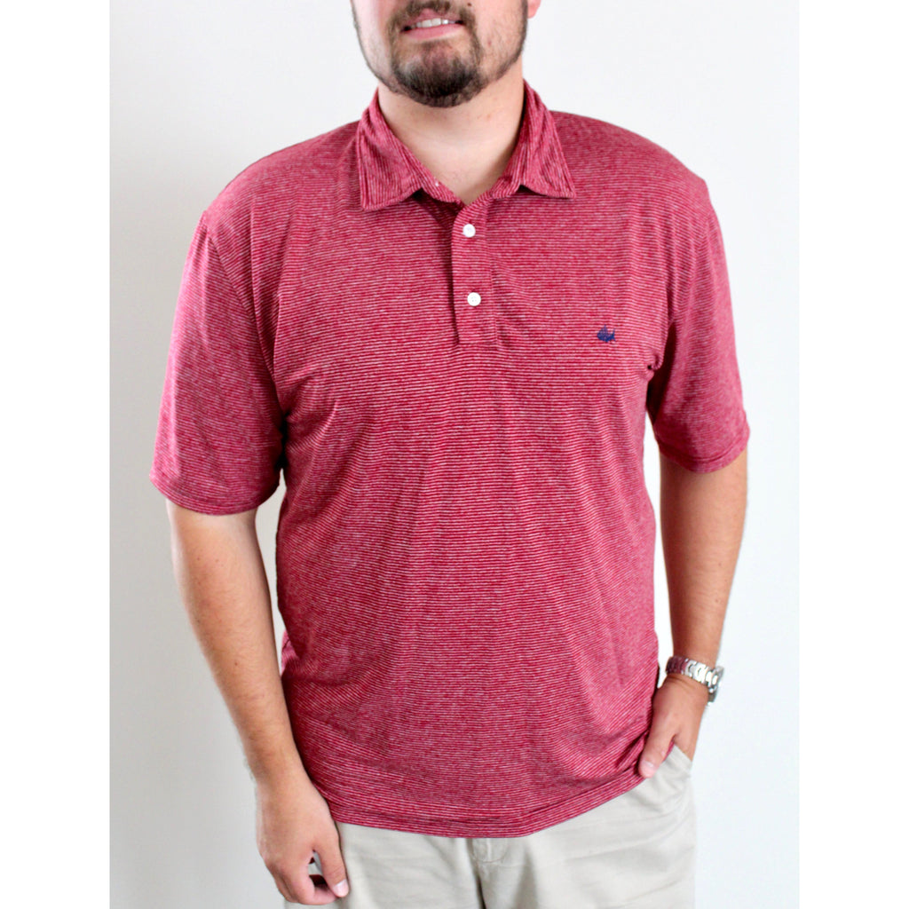 Country Barn Red Performance Inlet Polo - Anchor In Clothing