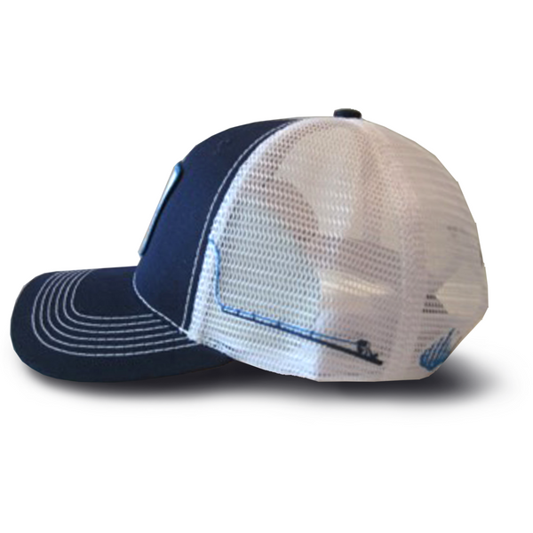 Blue Good Fishing Starts Here Trucker Hat - Anchor In Clothing