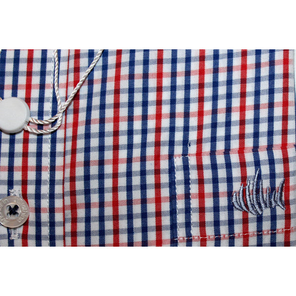 Red, White and Blue Checkered Sport Shirt - Anchor In Clothing