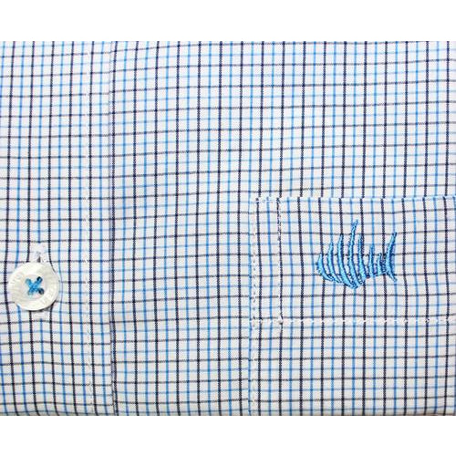 Navy Blue Striped Sport Shirt - Anchor In Clothing